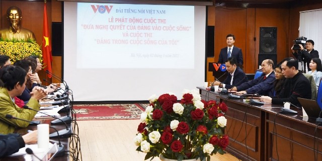 越南之声广播电台发起“将党的决议落到实处”竞赛（图源：越南之声）