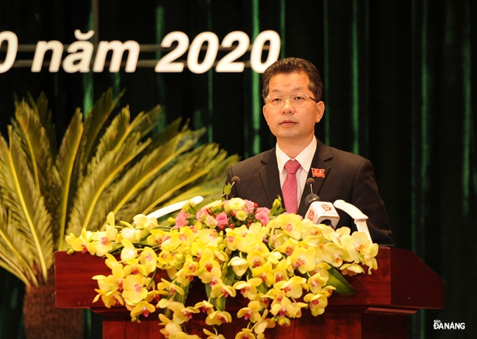阮文广同志当选为越共岘港市第二十二届市委书记（图：岘港报）