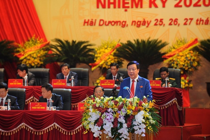范春升同志当选为越共海阳省省委书记（图：CPV）