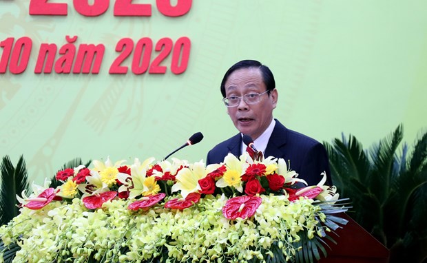 阮德青同志再次当选2020至2025年任期宁顺省省委书记（图源：越通社）