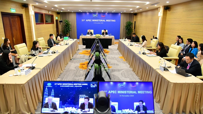 第31届亚太经济合作组织（APEC）部长级会议以视频方式举行