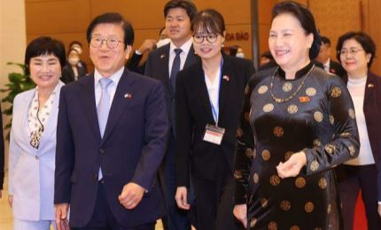 韩国国会议长朴炳锡圆满结束对越南的正式访问