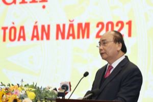 阮春福总理指导最高人民法院部署2021年任务