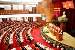 越共第十二届中央委员会第十四次全体会议完成所有议程并圆满落幕