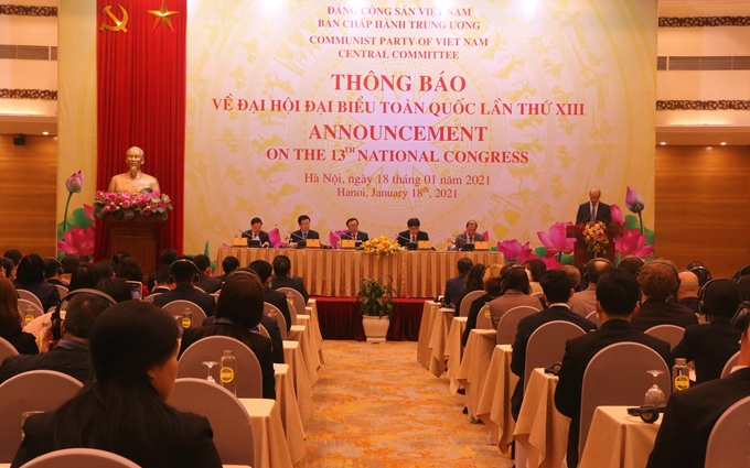 越共中央委员会举行吹风会，向驻越外交使团和国际组织通报越共十三大相关信息
