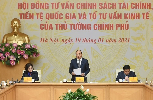 政府总理阮春福在会上发表讲话（图：CPV）