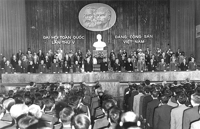 越南共产党第五次全国代表大会（图源：人民报）