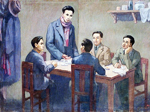 1930年2月3日召开的越南共产党成立会议（图：国家历史博物馆）
