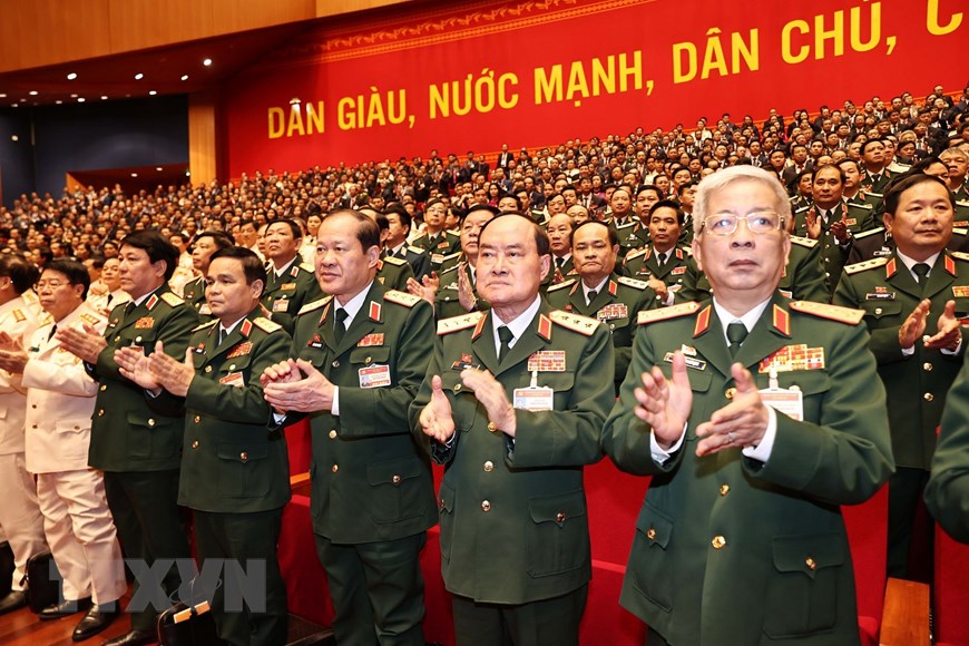 越南人民军队党组织代表团出席越共十三大筹备会