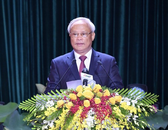 国会副主席汪周刘在会上发表讲话（图：CPV）