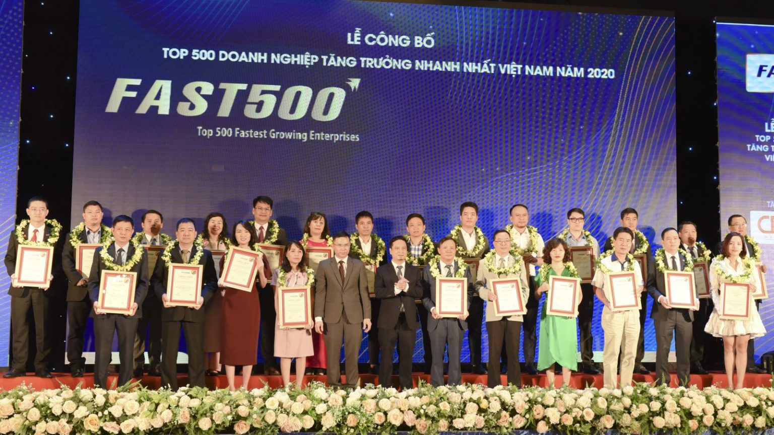 2020年越南增长速度最快500强企业排行榜公布仪式（图源：因特网）