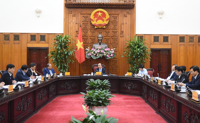政府总理阮春福主持政府常务会议（图：CPV）