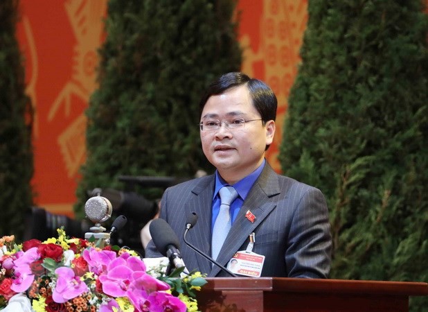 胡志明共青团中央委员会第一书记阮英俊在活动上发表讲话（图源：越南之声）