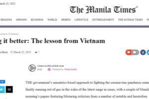 菲律宾媒体：越南创造了抗击新冠肺炎疫情的“妙招”