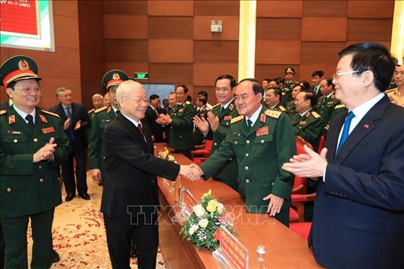 越共中央总书记、中央军委书记阮富仲出席了仪式