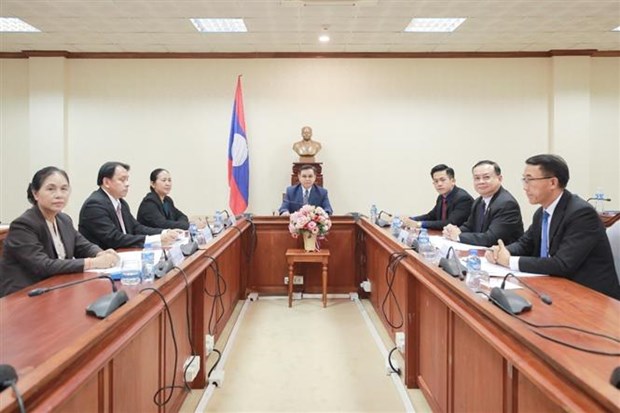 老挝国会代表团（图源：越通社）