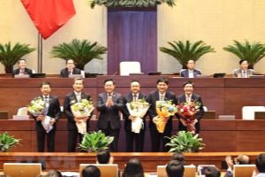越南第十四届国会第十一次会议继续开展人事任免工作