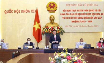 越南国会主席王廷惠主持换届选举工作全国视频会议