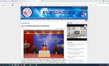 老挝媒体争相报道越南换届选举盛况