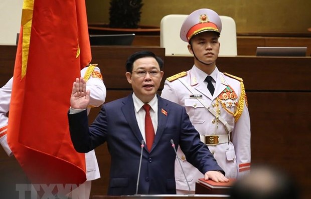 王廷惠同志当选为越南社会主义共和国国会主席（图源：越通社）