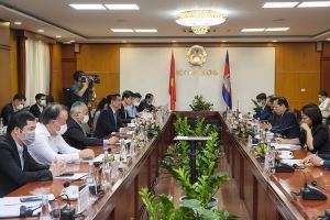 越南和柬埔寨促进工业贸易关系