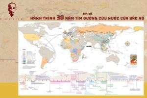 《胡伯伯出国寻找救国之路30周年行程地图》亮相
